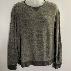(BANANA REPUBLIC) GRAY COLORBLOCK SWEATSHIRT -